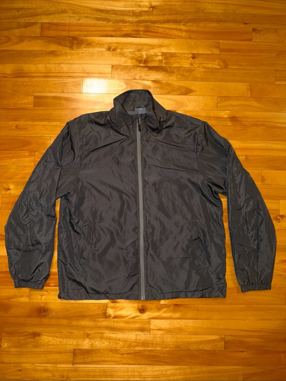 Little Donkey Andy Womens L Charcoal Gray Mesh Lined Windbreaker Jacket